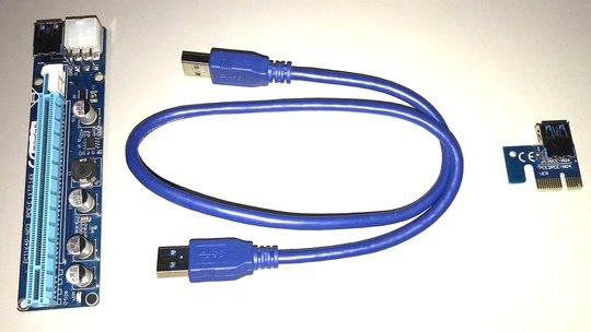 PCIe riser - using USB3.0 cable for high speed PCIe link
